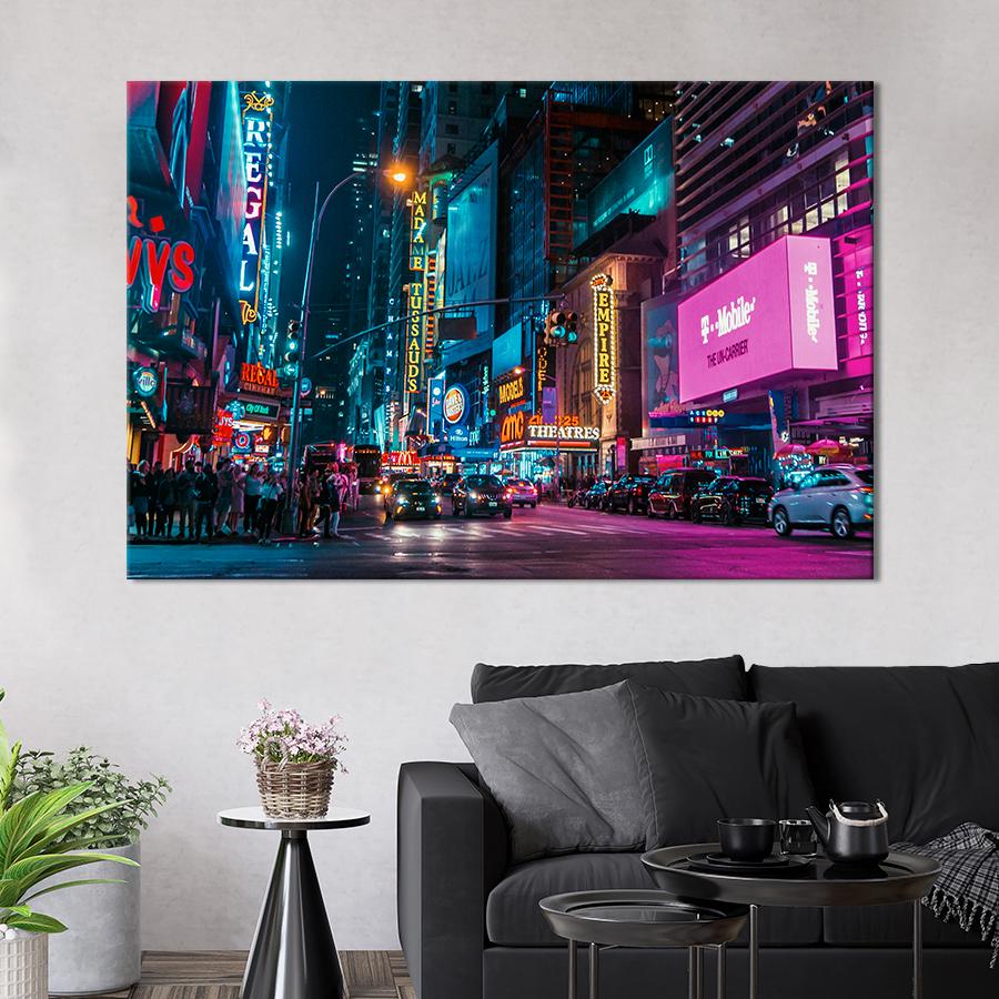 Картина город Таймс сквер 51x34 см (A781-1)
