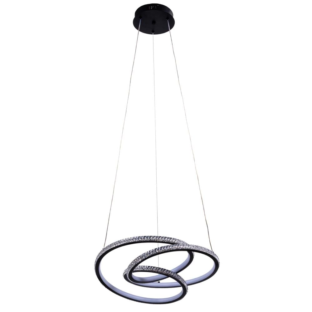 Люстра подвесная светодиодная акриловая Lighthouse SRS-19874 BK 138W Черный