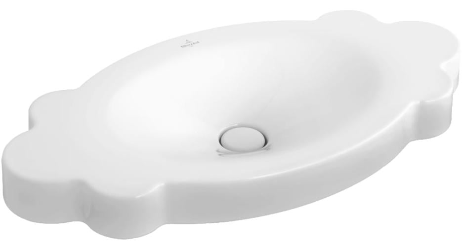 Умивальник накладний Villeroy&Boch LA BELLE 613785R1 850x440x130 мм Білий (82094)
