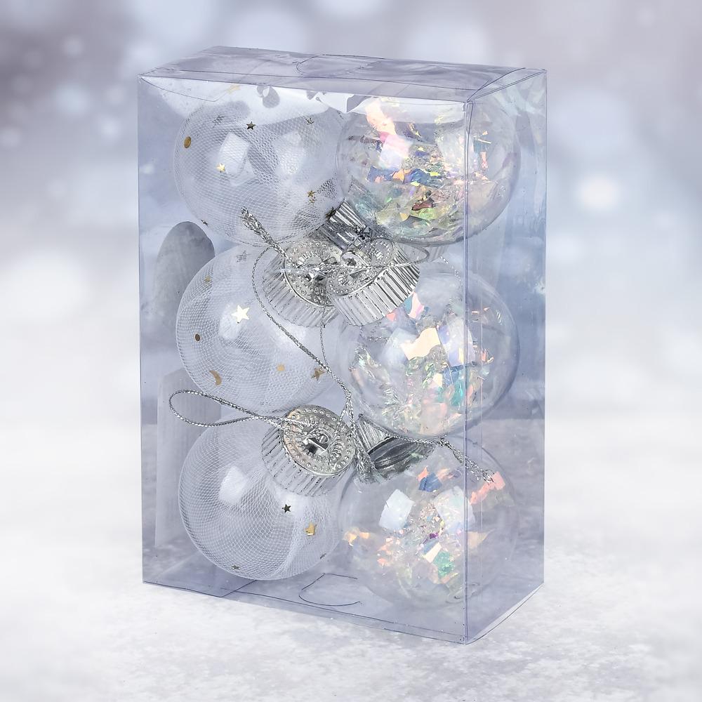 Ялинкові кульки 6 см 6 шт. (R96266)