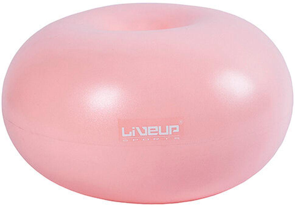 Фитбол LiveUp DONUT BALL 45х25 см Розовый (LS3567-p)