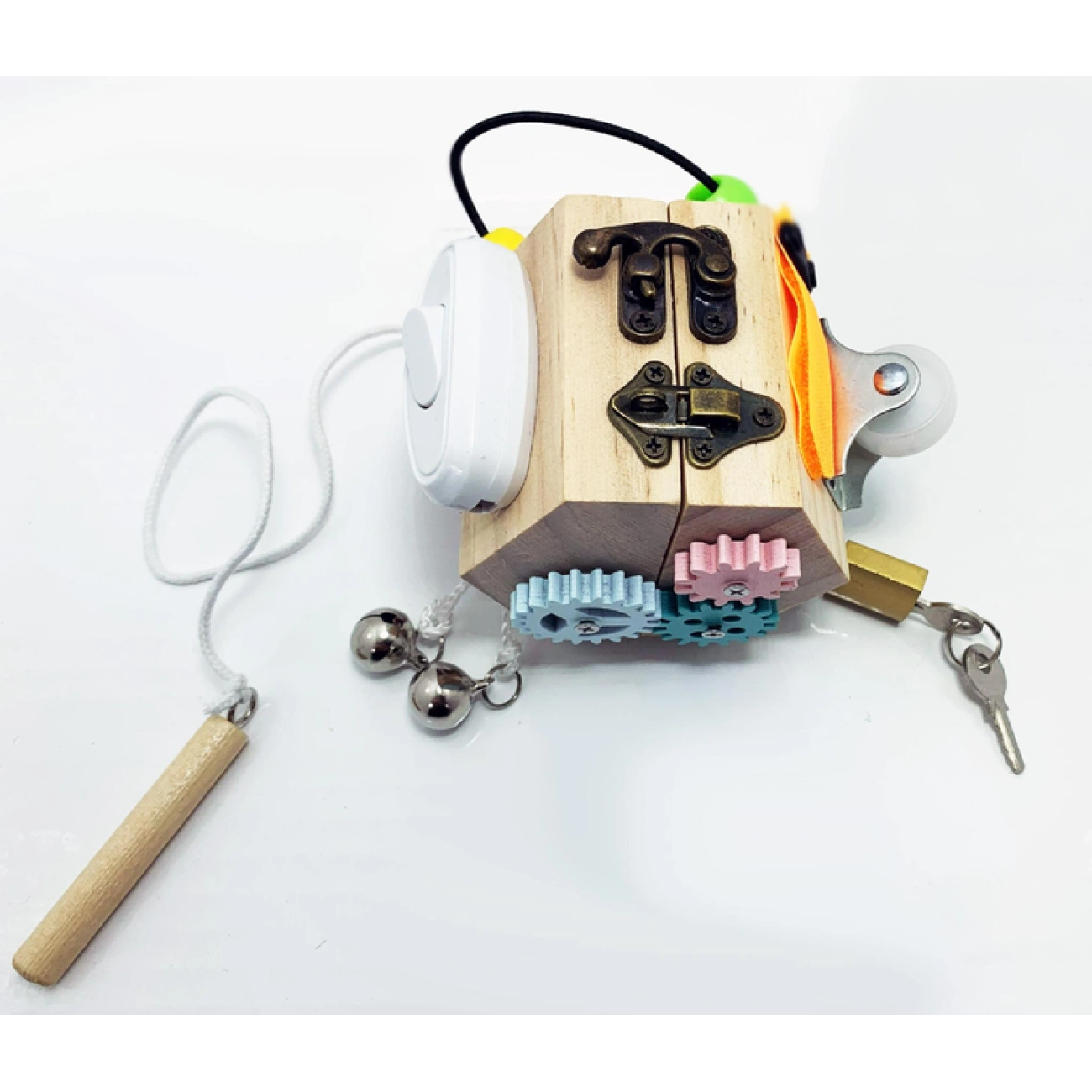 Бізіборд-куб із 10 розвивальними активностями (29235775)