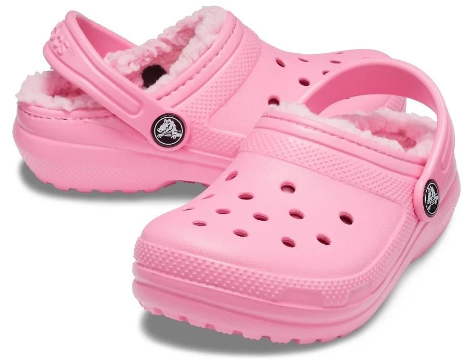 Крокси для дівчинки Crocs Classic Lined Pink р. 27/28 Рожевий (26200)
