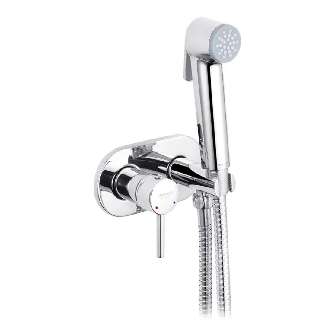 Гігієнічний душ прихованого монтажу Kroner KRP Bidet C086 Хром