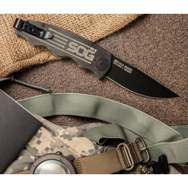 Нож SOG Tac Ops Black Micarta) - фото 10