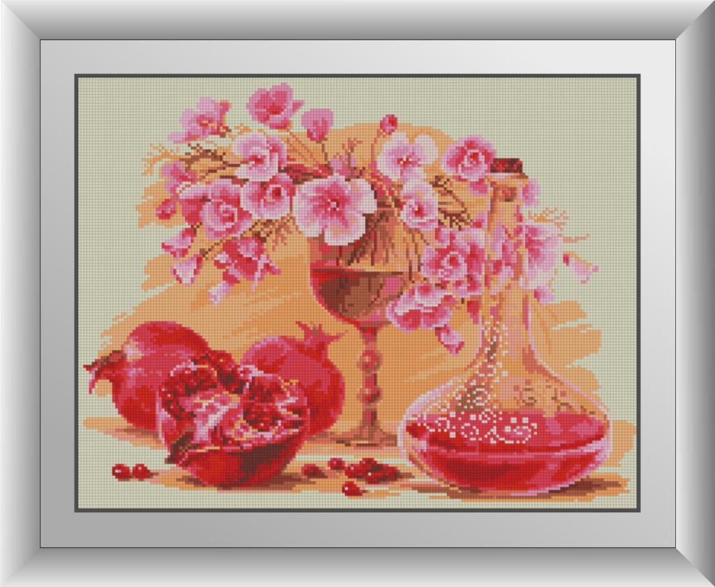 Алмазна мозаїка Dream Art Натюрморт з гранатами 37x48 см (DA.30536)
