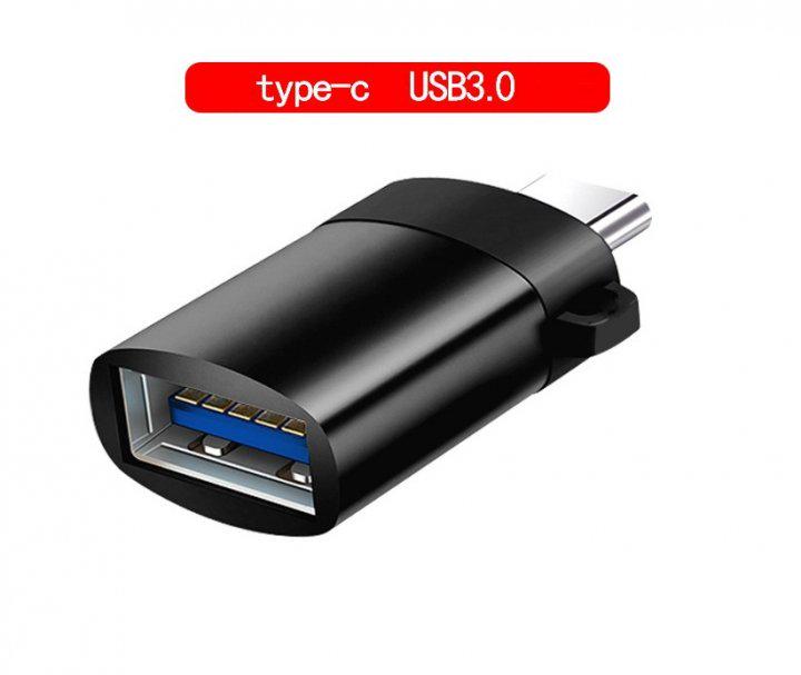 Адаптер-перехідник USB 3.0 - мама на Type-C GT Black (615188474) - фото 4