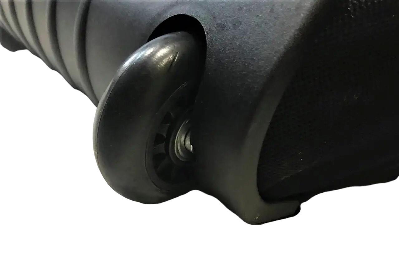 Сумка дорожня велика на колесах з кишенею на блискавці 90 л Чорний (263-30) - фото 7