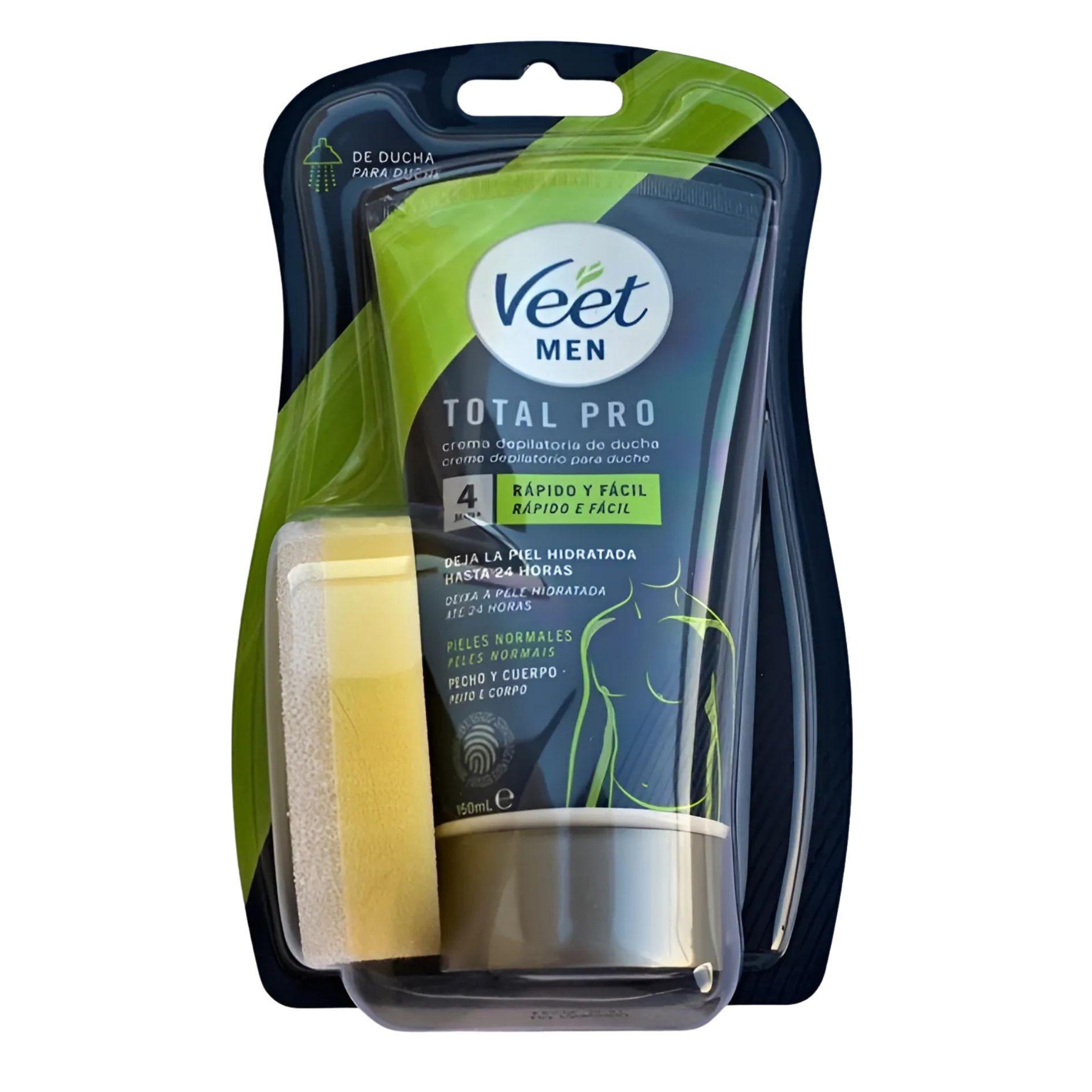 Крем для депиляции Veet men Total Pro Crema Depilatoria в душе 150 мл