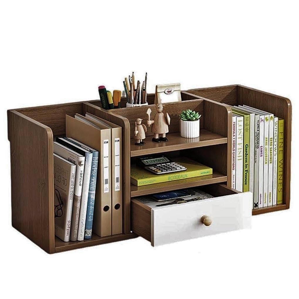 Полка книжная настольная из дерева Раниола Корица (КПА-017733)