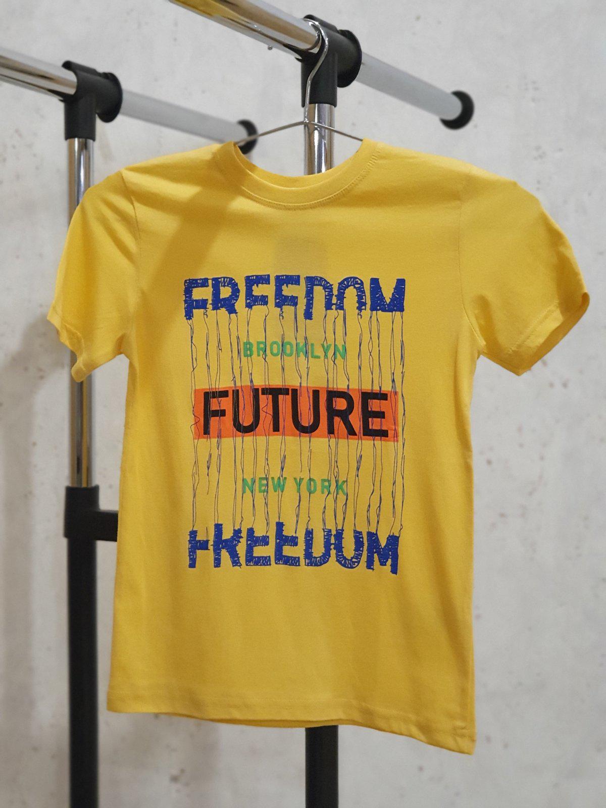 Футболка Freedom 12 лет 152 см Желтый (14705482)