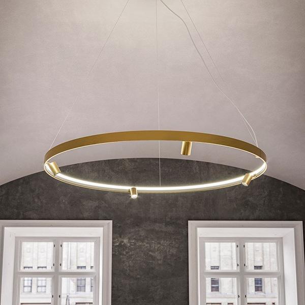 Люстра LED Ring D74 Gold - фото 3