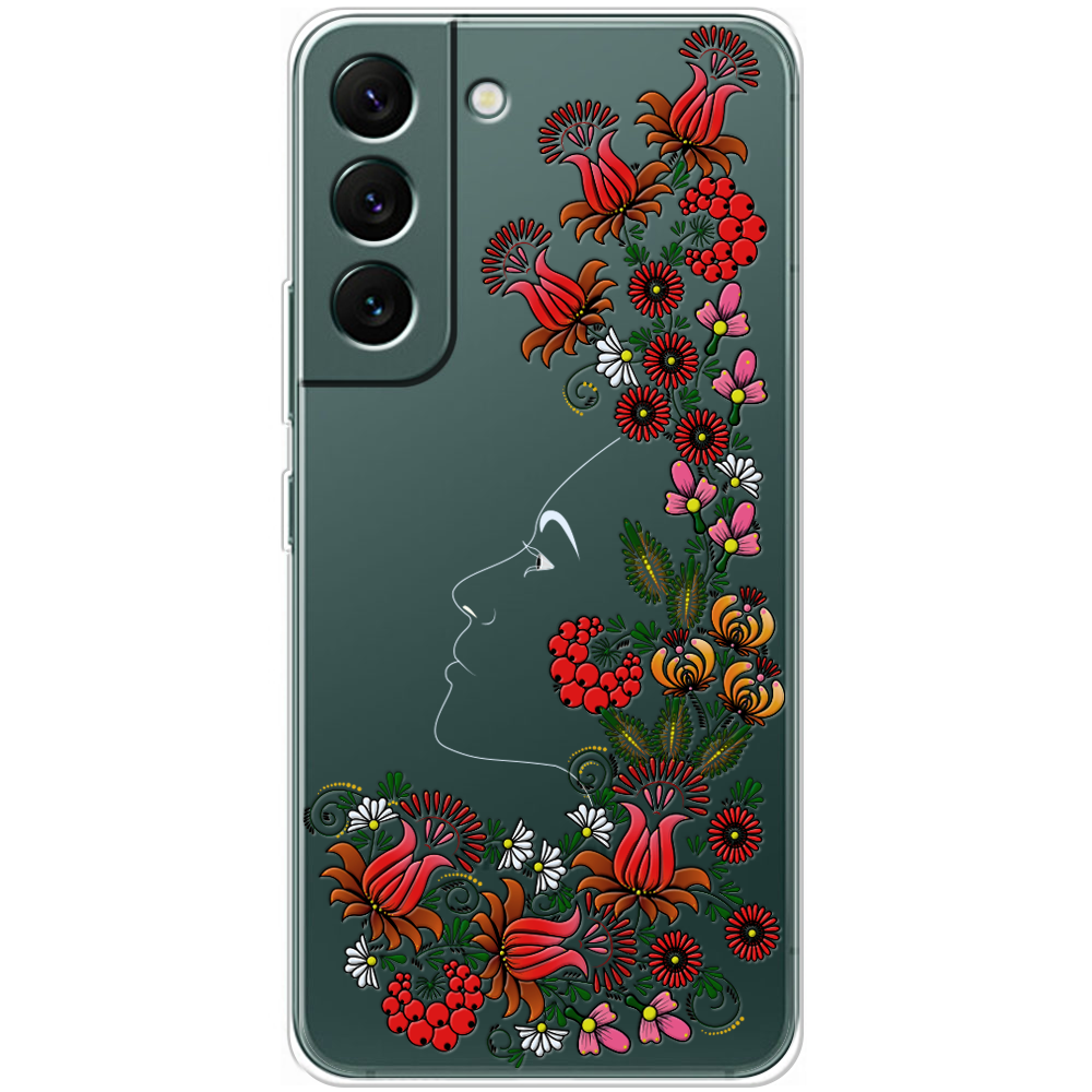 Чехол BoxFace Samsung Galaxy S22 (S901) 3D Ukrainian Muse Прозрачный силикон (44180-bk64-44180)