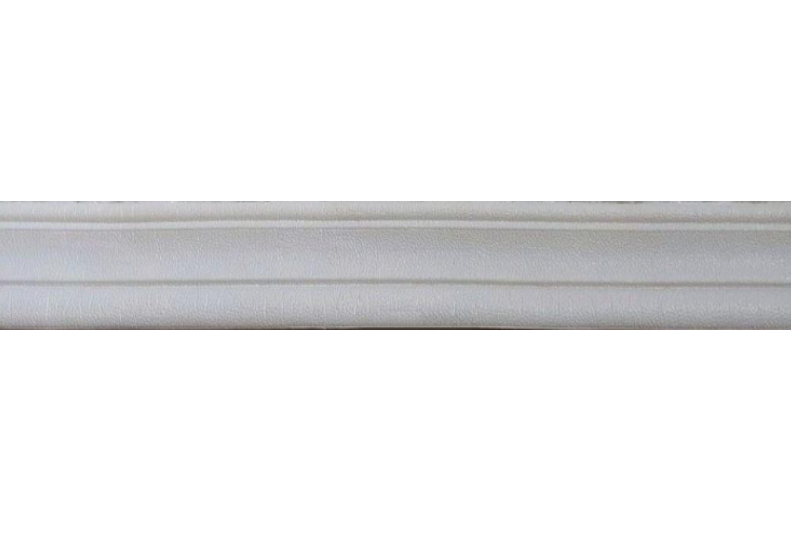 Плинтус-багет самоклеющийся/гибкий 2400х80 мм Белый
