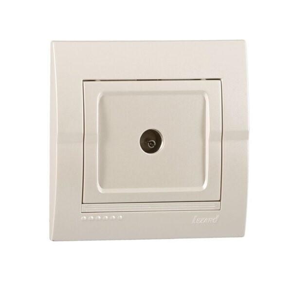 Розетка TV кінцева Lezard Deriy  Перлинно-білий