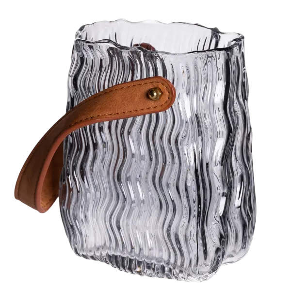 Ваза для цветов и декора Top Home 800 мл Серый дымчатый