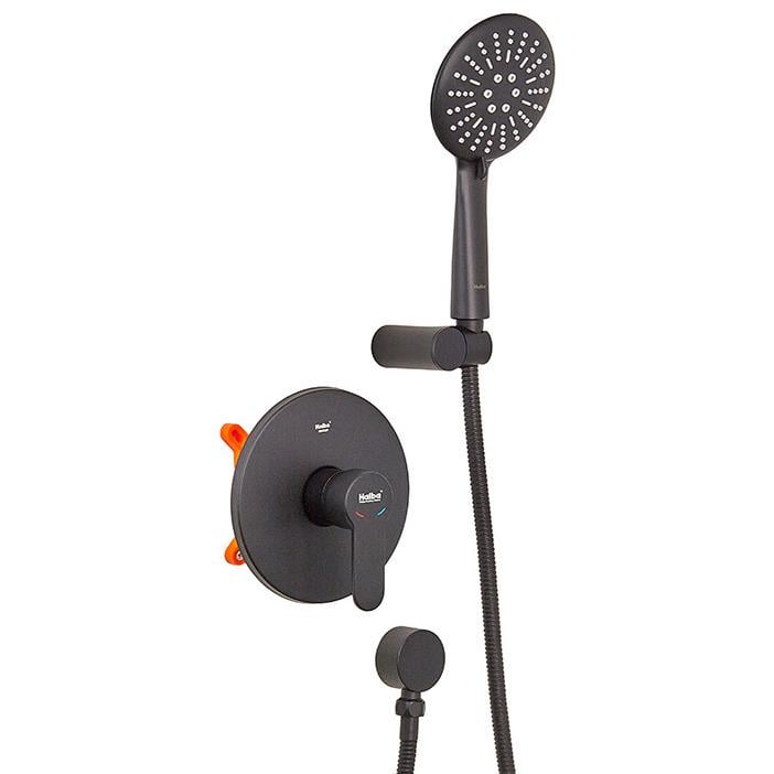 Душевая система скрытого типа Haiba Amanda HB3956 без верхнего душа Черный (131657)