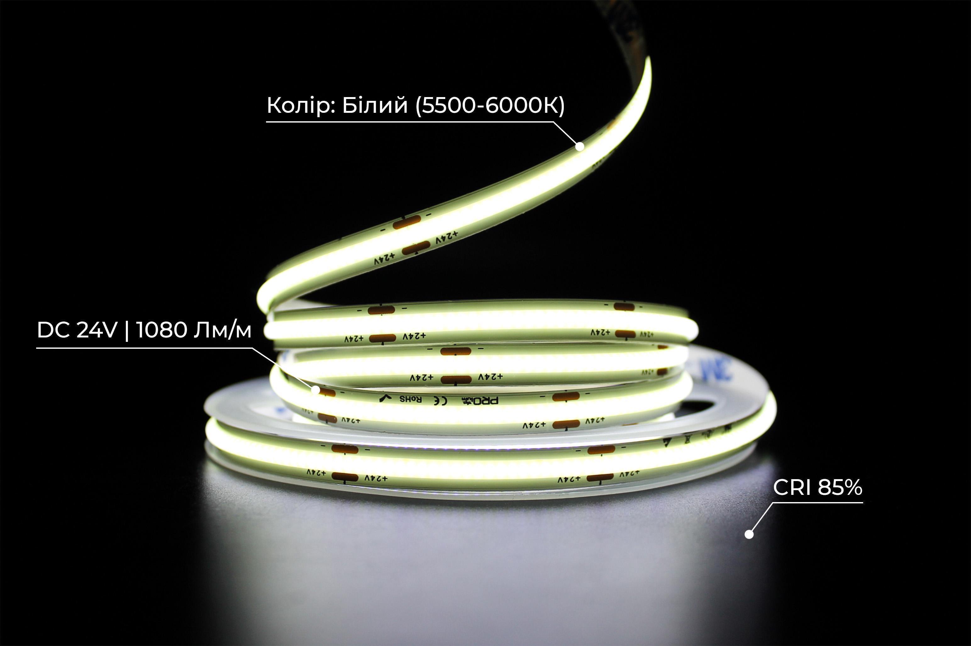 Світлодіодна стрічка Prolum СОВ 480LED IP20 Series-PRO 24V Білий (28748731) - фото 4 Світлодіодна стрічка Prolum СОВ 480LED IP20 Series-PRO 24V Білий (28748731) - фото 4