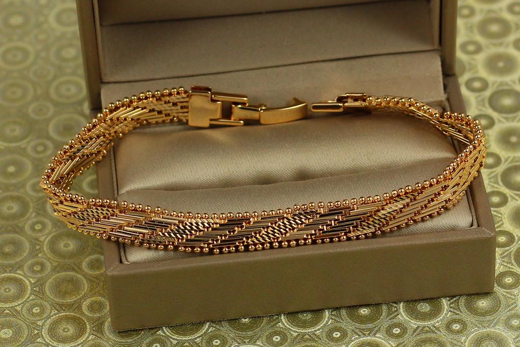 Браслет Xuping Jewelry Лестница 19 см 8 мм Золотистый (2461571742) Браслет Xuping Jewelry Лестница 19 см 8 мм Золотистый (2461571742)
