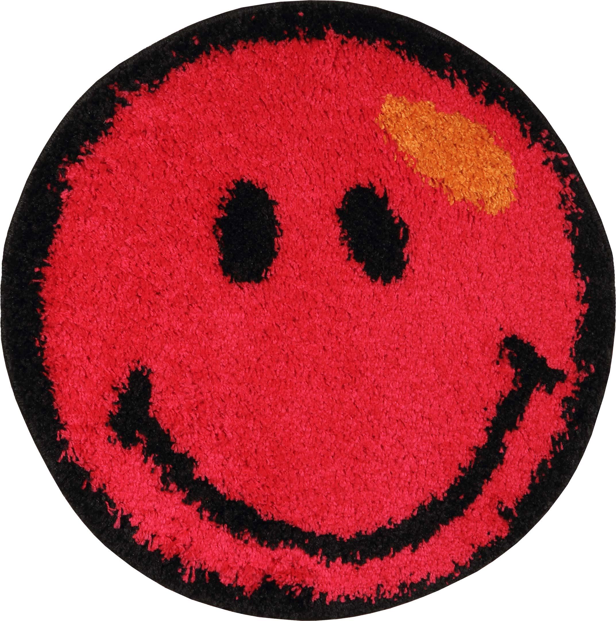 Ковер с длинным ворсом Karat Fantasy 12003/120 0,67x0,67 м круглый Красный (00-00003050)