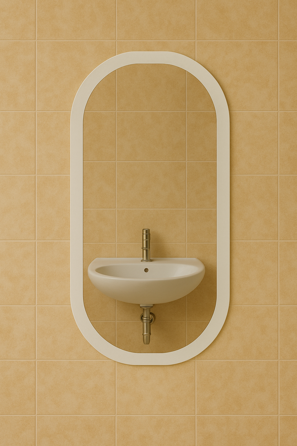 Зеркало арка 80х50 см MPS-41 без подсветки овально-прямоугольное