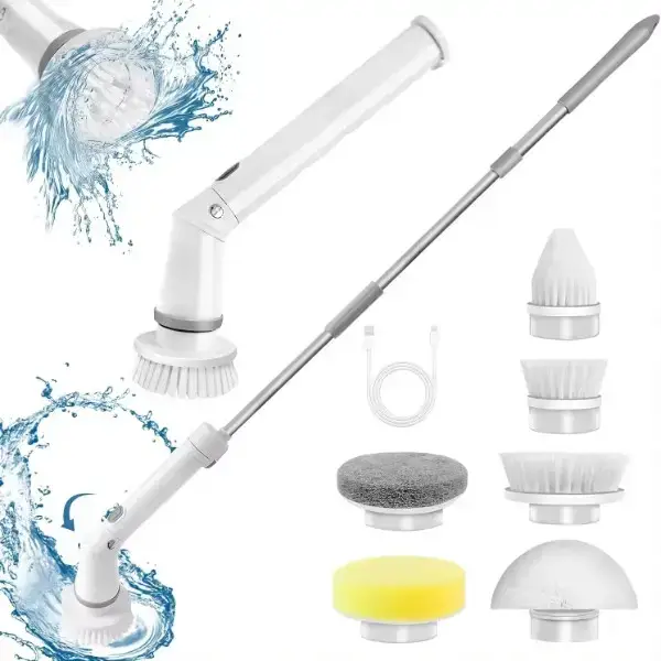 Аккумуляторная щетка для уборки и 6 насадок (AND849) - фото 3 Аккумуляторная щетка для уборки и 6 насадок (AND849) - фото 3