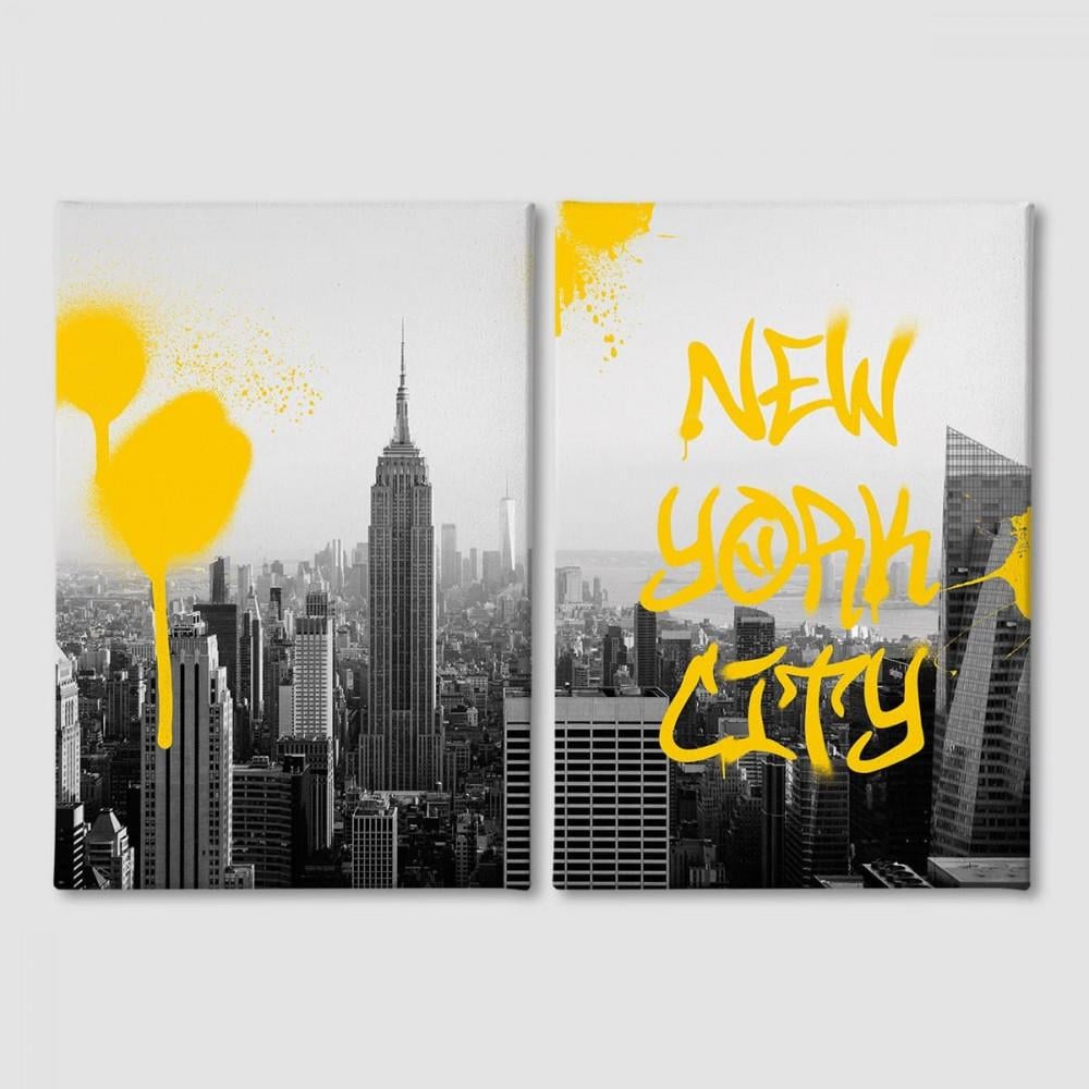 Модульная картина из двух частей Malevich Store New Your city 153x100 см (MK21215)