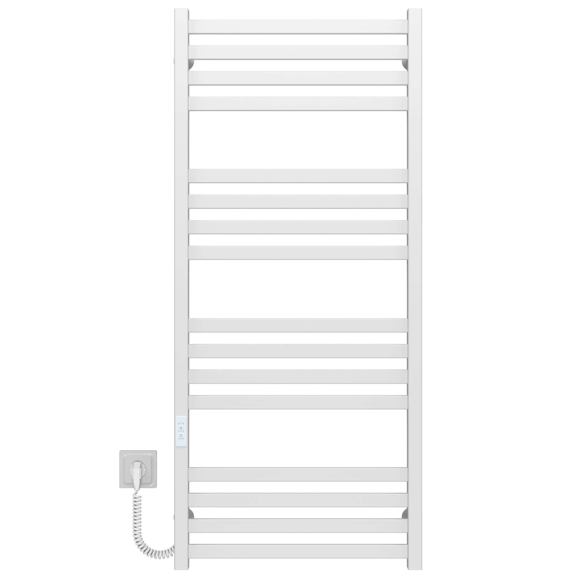 Полотенцесушитель электрический Deffi Magnus П16 WD04 левое подключение нержавеющая сталь 500х1200 мм Белый (A.MA.120.50.16.E.W.L.4)