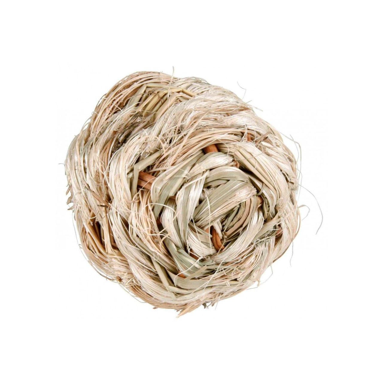 Игрушка для грызунов Trixie мяч с погремушкой натуральные материалы травяной 6 см 4047974618219)