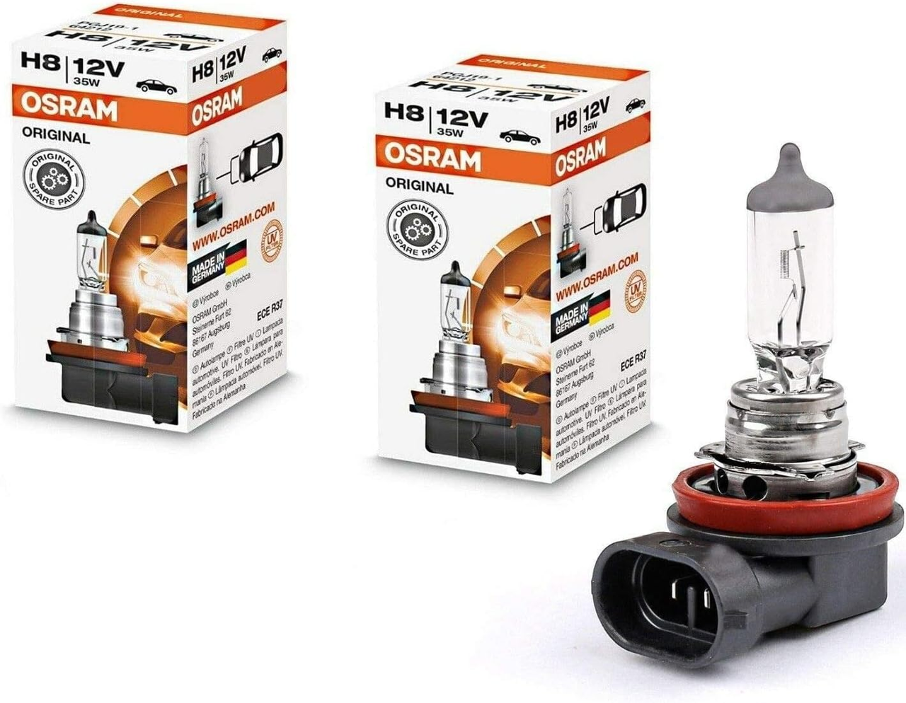 Галогенные противотуманные фары Osram H8 35 Вт 12 В 64212 (1792144174)
