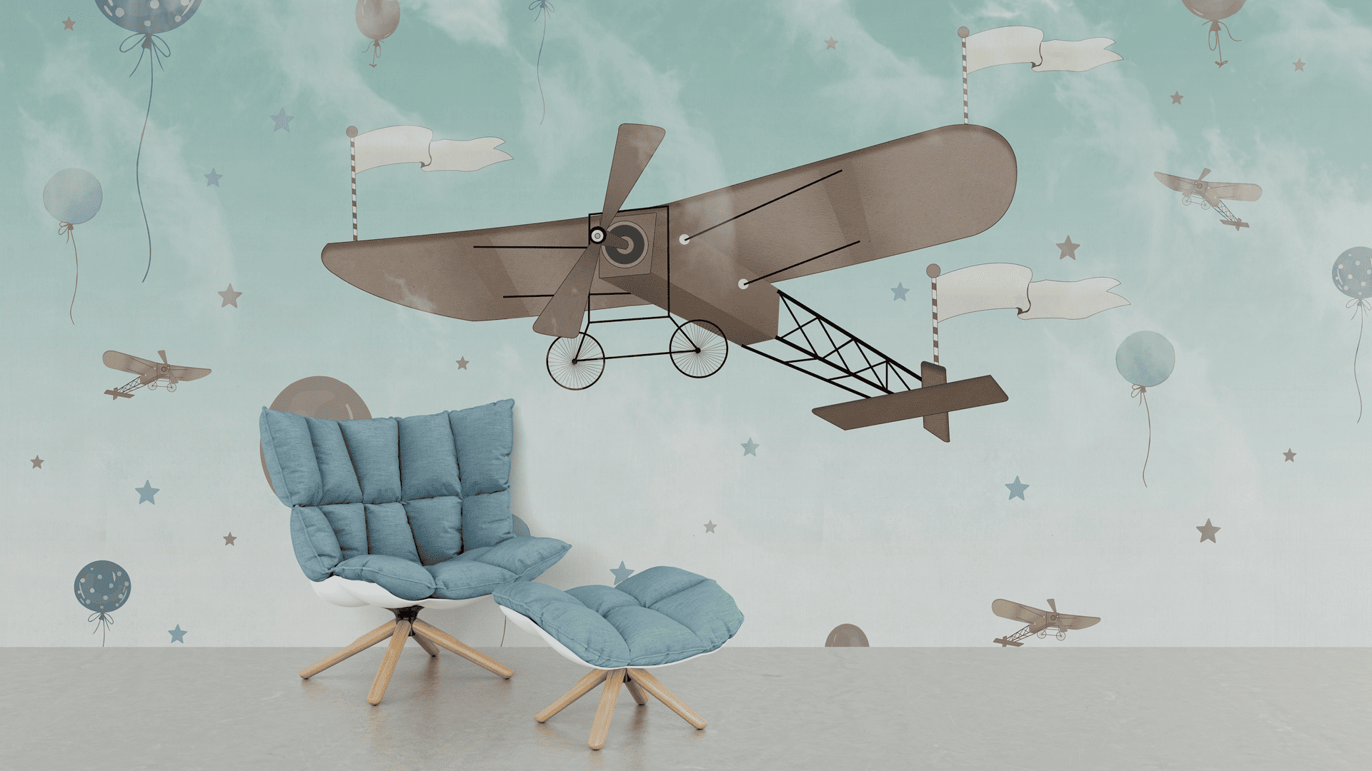 Фотообои флизелиновые Styleo Print-walls Лети сквозь облака 0872 300х200 см (Pw-0872)