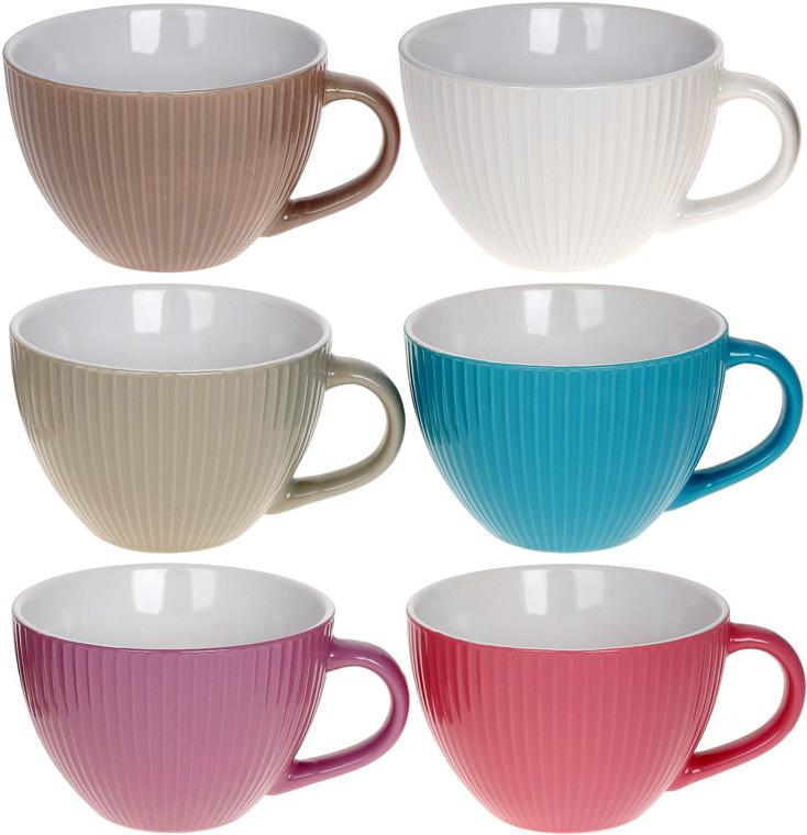 Набір керамічних кухлів Аліканте 450 мл 6 шт. - фото 1 Набір керамічних кухлів Аліканте 450 мл 6 шт. - фото 1