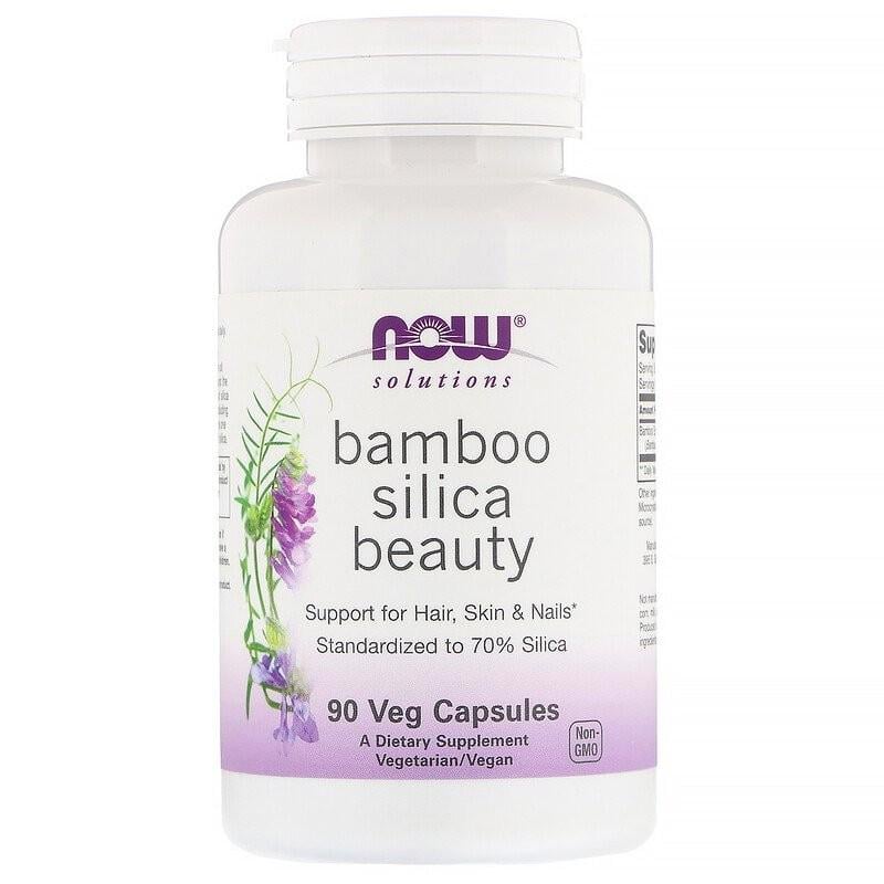 Натуральная добавка Now Foods Bamboo Silica Beauty 90 капсул