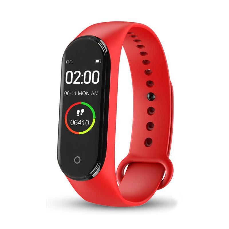 Фитнес-браслет часы Band M4 Red