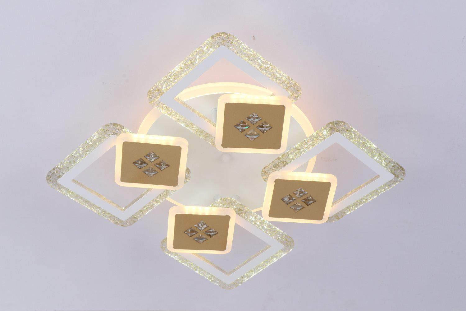 Люстра светодиодная с пультом Valeso V K39940-4+4+1 White/Gold (000036406) - фото 4 Люстра светодиодная с пультом Valeso V K39940-4+4+1 White/Gold (000036406) - фото 4