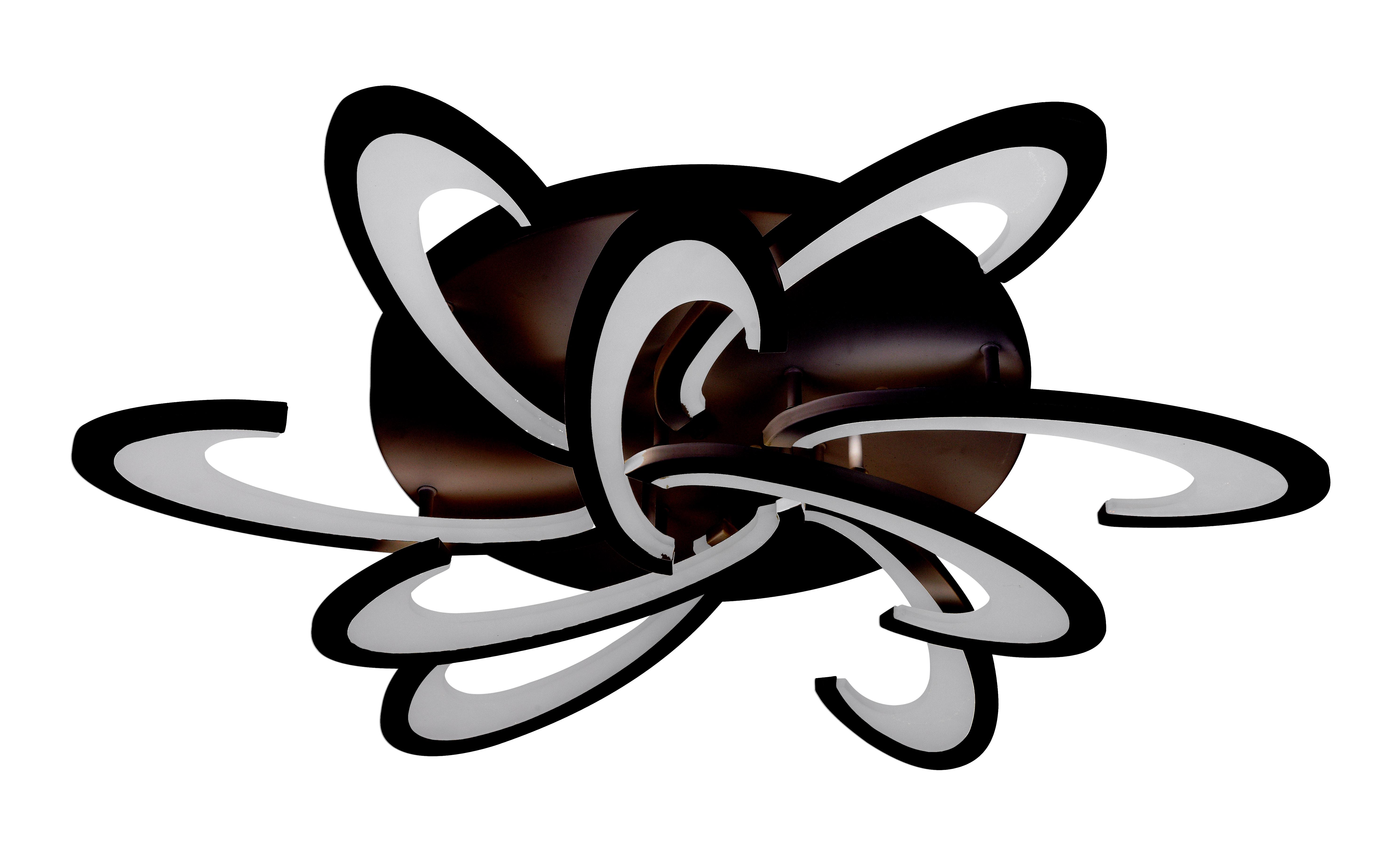 Люстра светодиодная Sirius 6076-9 BK 133W акриловая