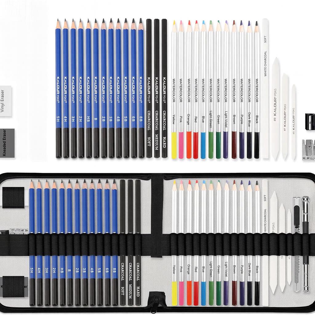 Набор для рисунка и эскизов KALOUR 38 предметов (KL-PWN038) - фото 8 Набор для рисунка и эскизов KALOUR 38 предметов (KL-PWN038) - фото 8