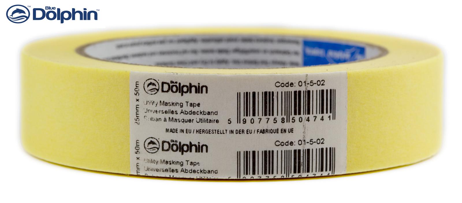 ᐉ Стрічка-скотч малярна Blue Dolphin загального призначення 25 мм х 50 ...