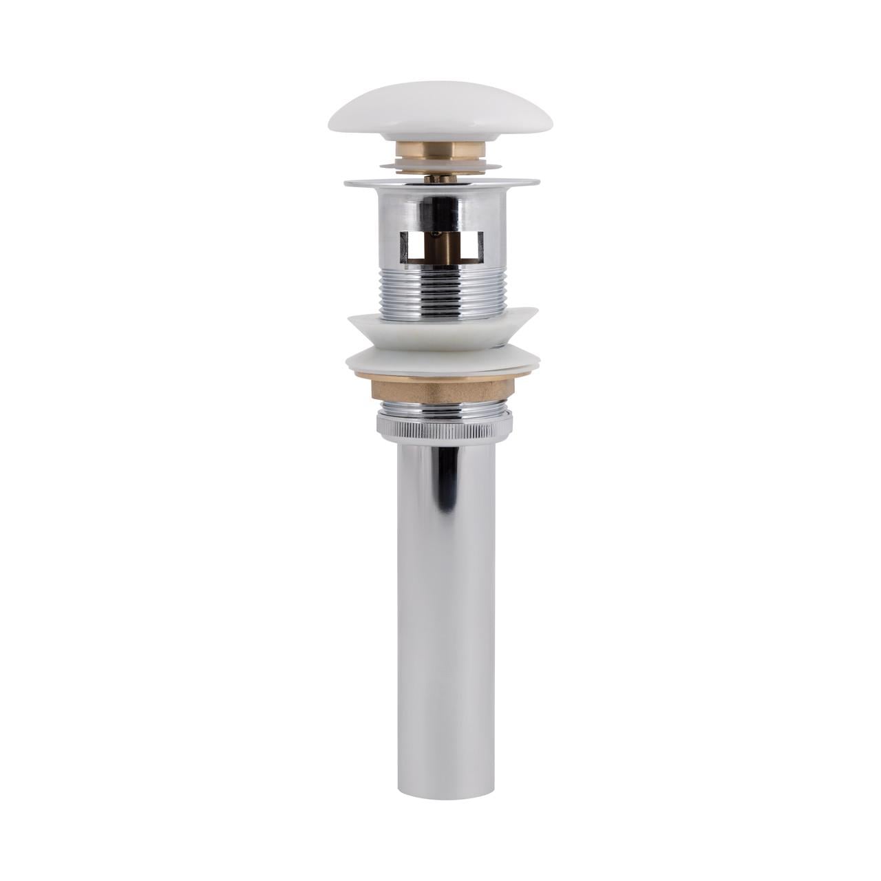 Донный клапан для раковины Qtap PU02O с переливом 225х70х70 мм White (2608668064)