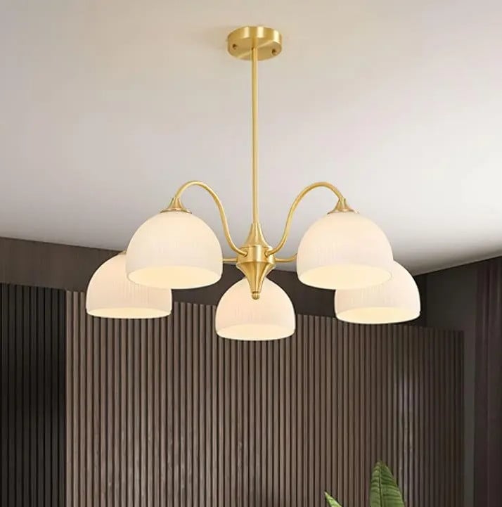 Люстра светодиодная Соната 5015 на 6 плафонов Золотистый