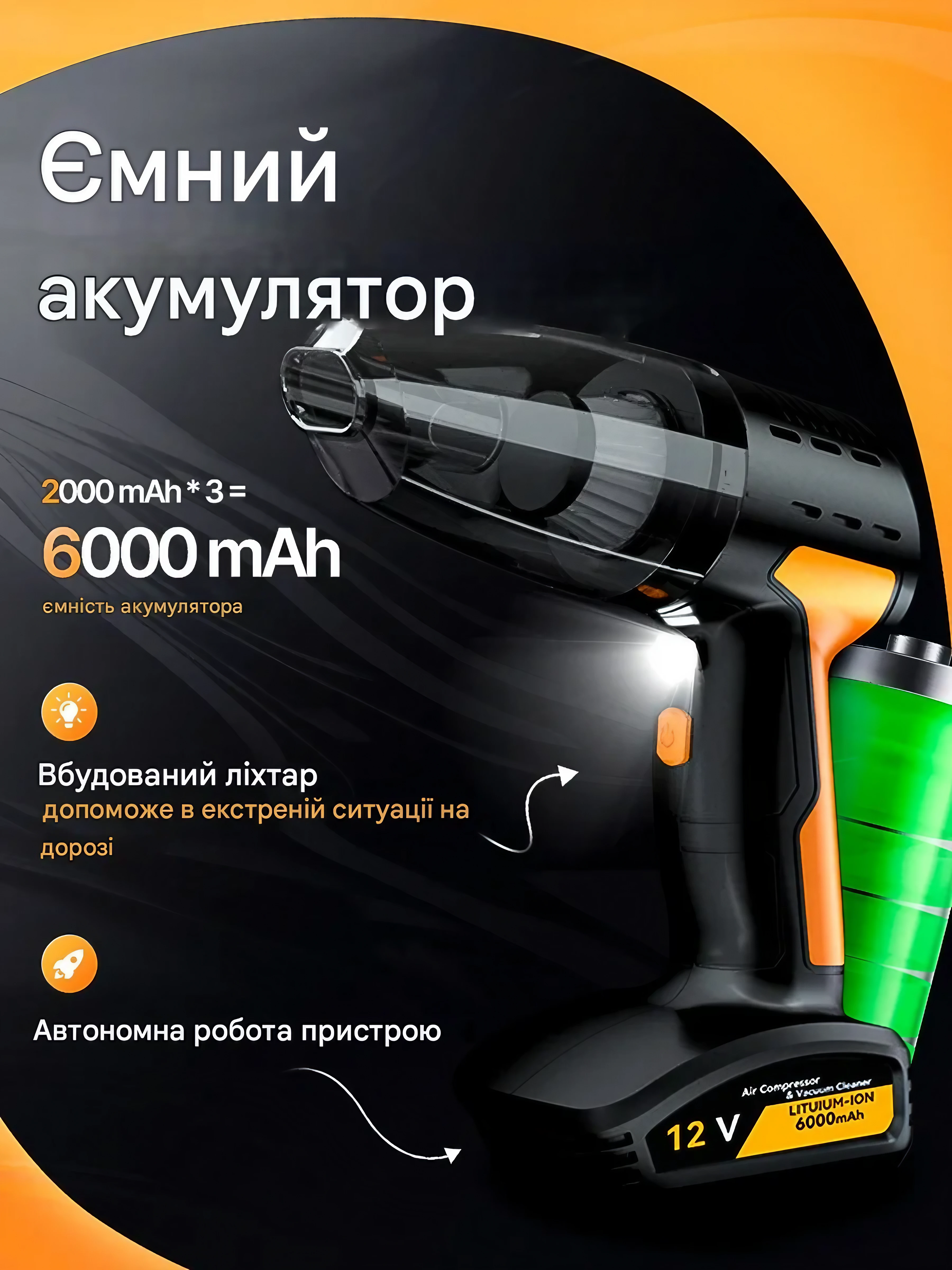 Пылесос для дома ручной с компрессором (mld17373) - фото 8