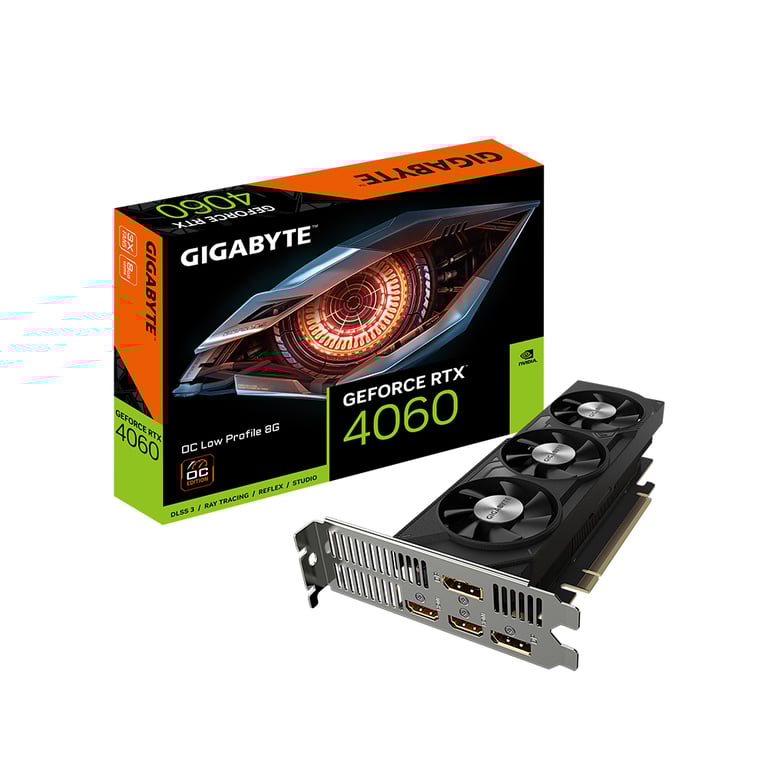 Відеокарта Gigabyte GeForce RTX 4060 OC Low Profile 8G (GV-N4060OC-8GL) Відеокарта Gigabyte GeForce RTX 4060 OC Low Profile 8G (GV-N4060OC-8GL)