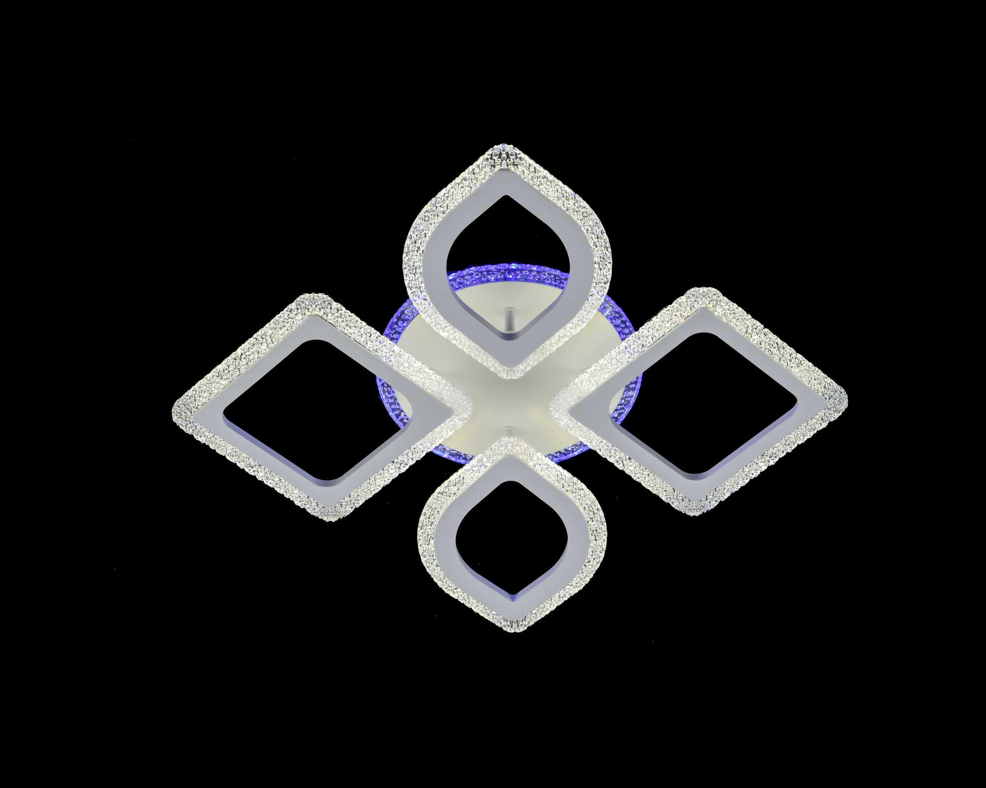 Люстра светодиодная с пультом Valeso V 3207-2+2C WH - фото 3