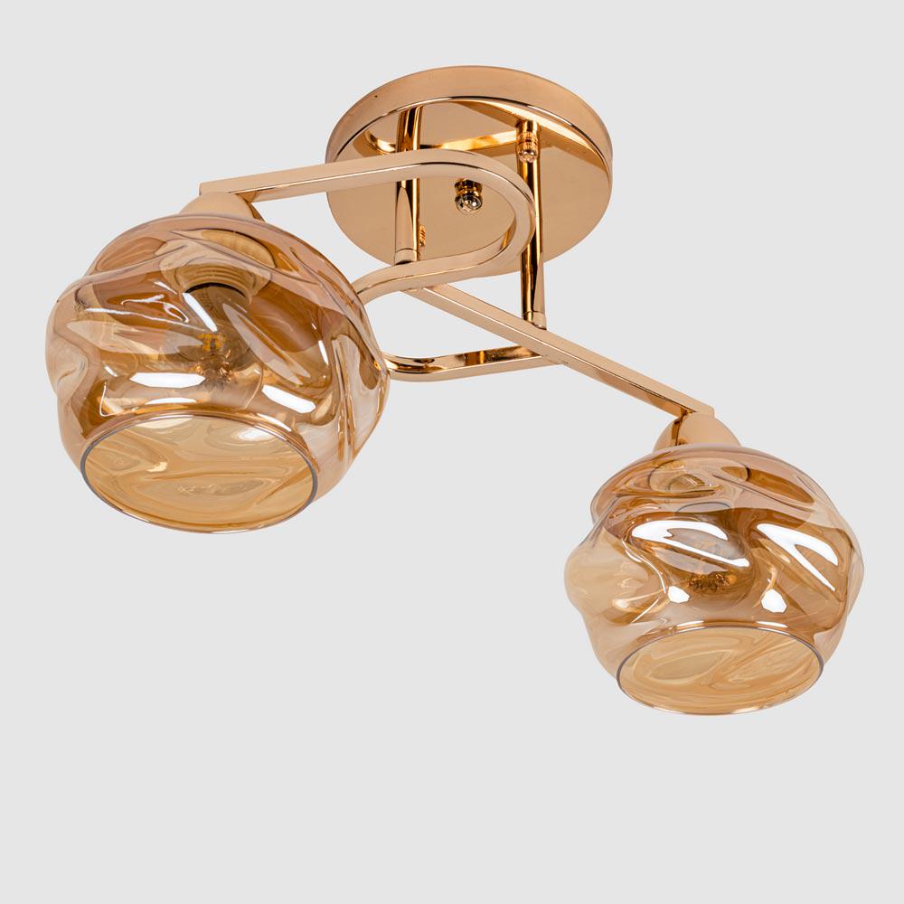 Люстра потолочная Light House SRS-19051/2А Золотой/Янтарный