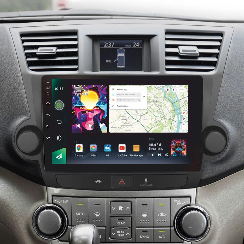 Магнитола штатная Sigma PRO 108128 2K 8/128 GB Toyota Highlander 2 XU40 2007-2013 B 10" (AR-79202)