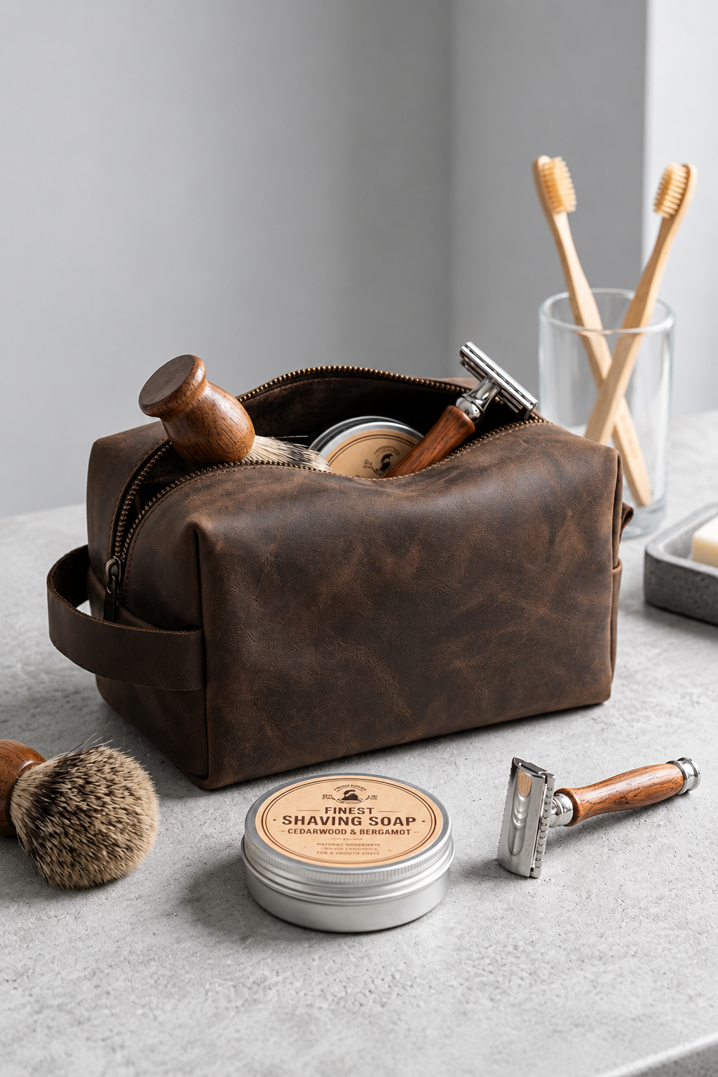 Косметичка-несесер кожаный Without Sakvoyaj Large Brown (8056610) Косметичка-несесер кожаный Without Sakvoyaj Large Brown (8056610)