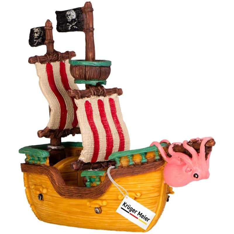 Декорация пиратский корабль Kruger Meier Pirate Ship S 16x6x15 см (KM16614)