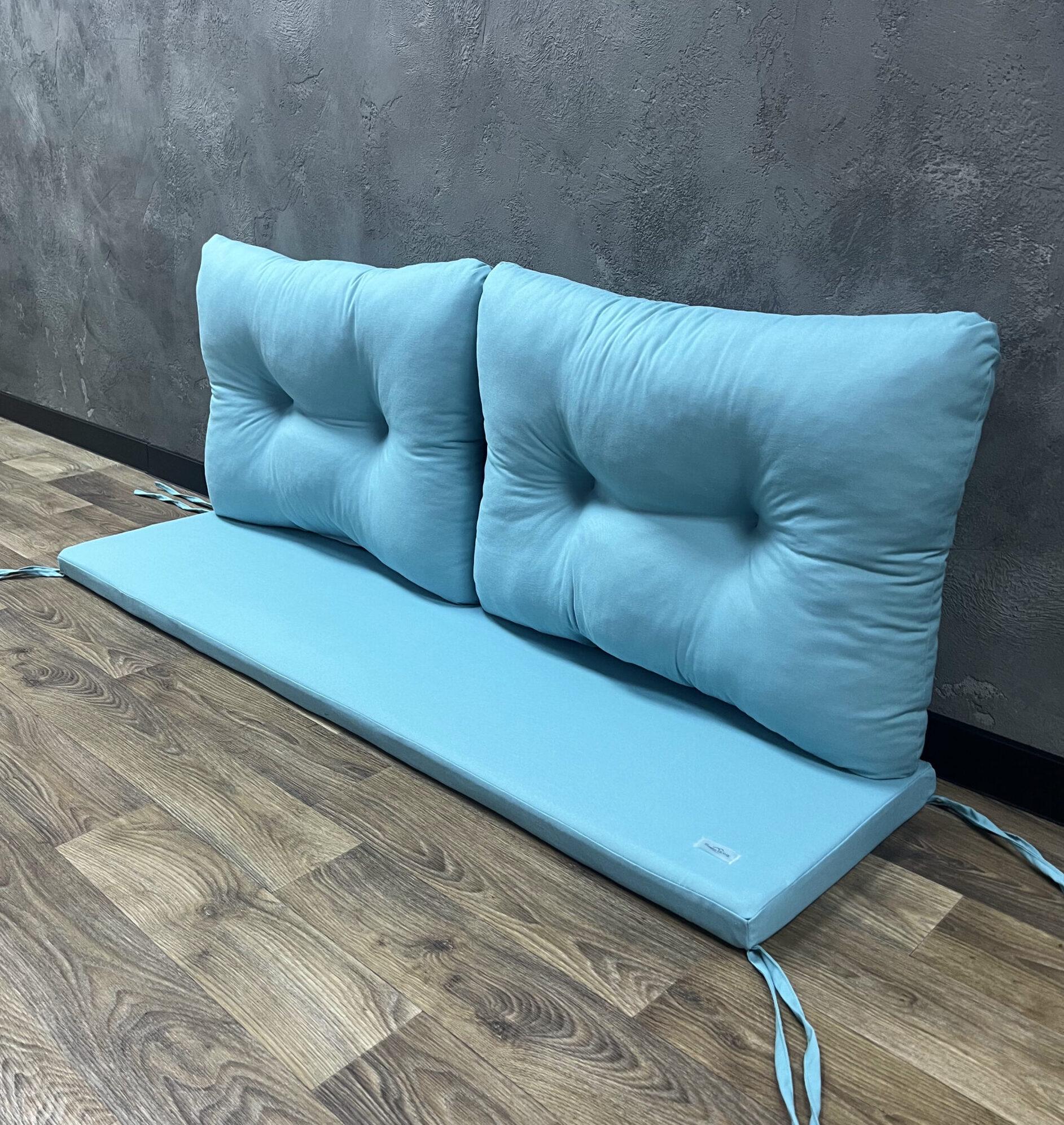 Комплект матрас с подушками Comfort Home на поддоны/качели/каркасы/садовая мебель 160х60х40х5 см Комплект матрас с подушками Comfort Home на поддоны/качели/каркасы/садовая мебель 160х60х40х5 см