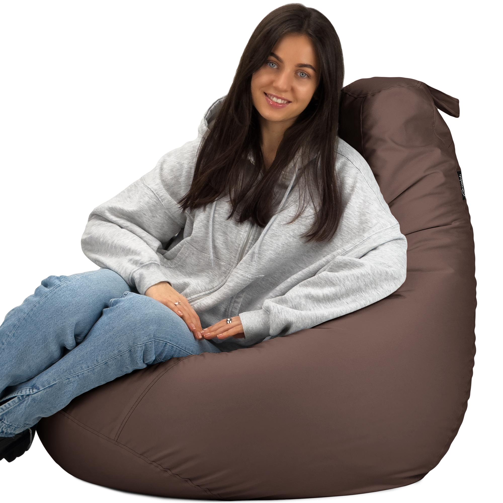 Кресло-мешок Студия Комфорта Груша оксфорд флекс 120х85 см Коричневый (9012213) - фото 4 Кресло-мешок Студия Комфорта Груша оксфорд флекс 120х85 см Коричневый (9012213) - фото 4