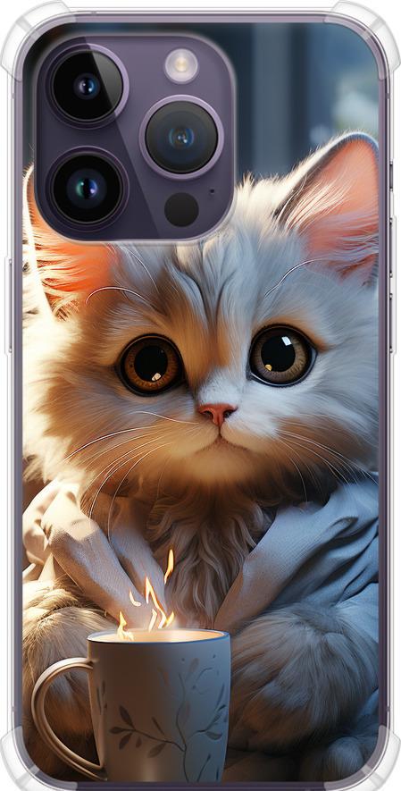 Чехол на iPhone 14 Pro White cat (5646sp-2646-42517)